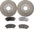 Brake Kit 6PCs Brakes and Rotors Kit Front 10.17inch (258mm) fits Ford Fiesta 1.6L 2011 2012 2013 2014 2015 2016 2017 2018 2019, fits Fiesta 1.0L 2014-2017 Ceramic Pads and Rotors Vented 4 Lug