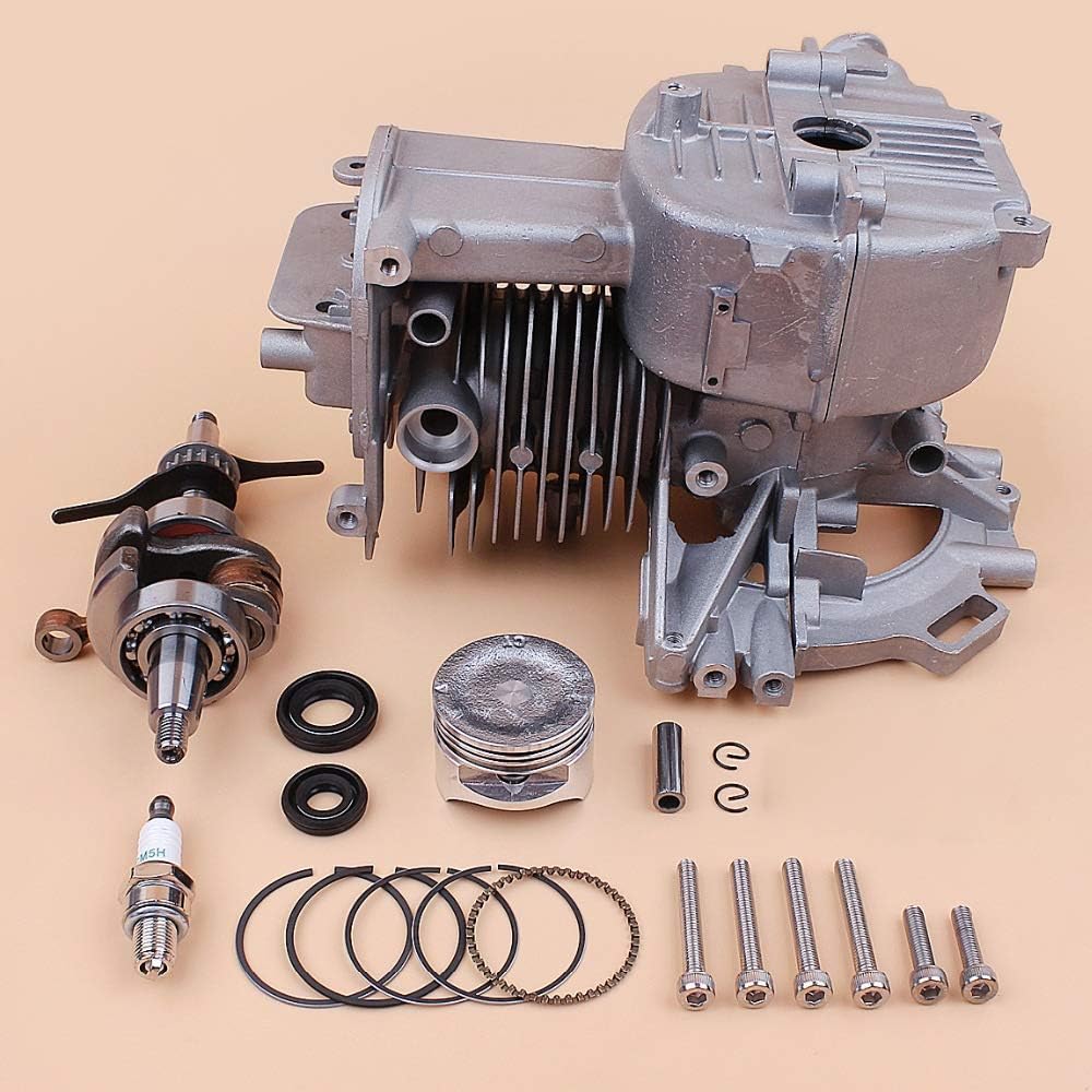 39MM Motor Cylinder Crankcase Crankshaft Piston Kit Fit for Honda GX35 GX35NT 35.8cc Gas Small Engine Trimmer Brushcutter Lawnmower