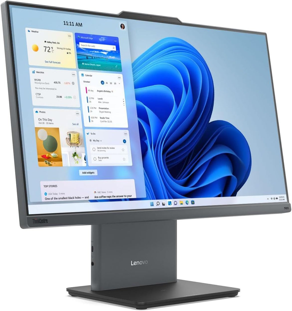Lenovo IdeaCentre Business All-in-one Computer, 23.8' FHD IPS Display, AMD Ryzen 5 7535HS (Up to 4.55GHz), 16GB DDR5 RAM, 1TB PCIe SSD, Wi-Fi 6, USB-C, HDMI in&Out, Bundle 500GB External Drive