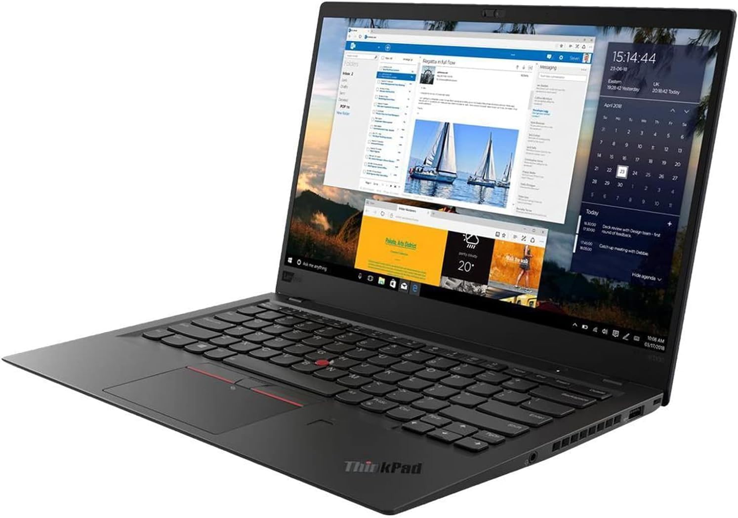 Lenovo ThinkPad X1 Carbon 5th 14.0' FHD Laptop Computer, Intel Core i7-6600U, 16GB DDR4 RAM, 512GB SSD, Backlit Keyboard, HDMI, Type-C, Windows 11 Pro (Renewed)