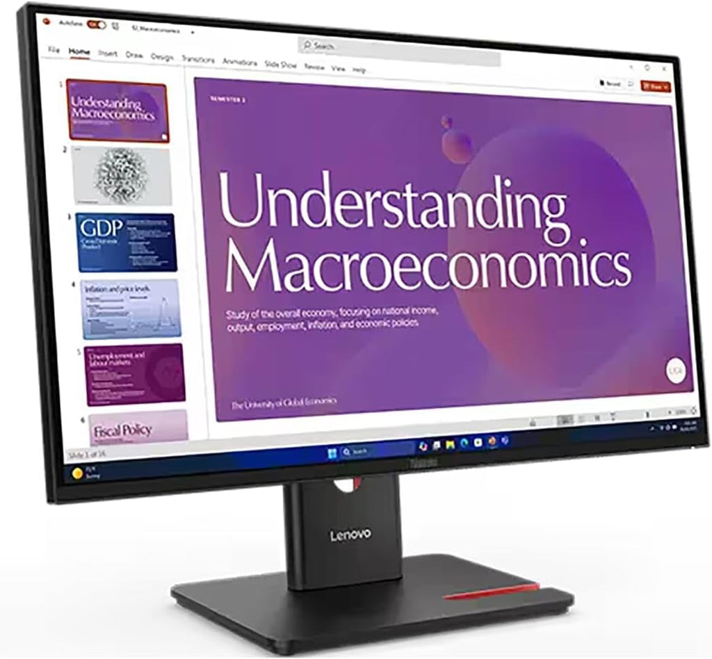 Lenovo ThinkVision T24D-40 24' Class Full HD LED Monitor - 16:9 - Eclipse Black