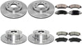 ‎A-Partrix 6PCS Brake Pads and Rotors - Front and Rear Brakes and Rotors Replacement Brake Kits fits Chevrolet Silverado 1500 2007 fits Chevy Silverado 1500 2007 fits GMC Sierra 1500 2007 A2257