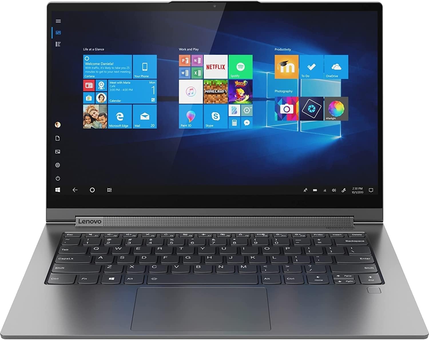 Lenovo Yoga C940-14 FHD(1920x1080) IPS Touch, 360° 2-in-1 Design, Fingerprint Reader, Intel 10th gen i7-1065G7 up to 1.3 GHz, 4 Cores, 8GB DDR4 RAM, 512GB SSD, Win 10, Gray, EAT Pen
