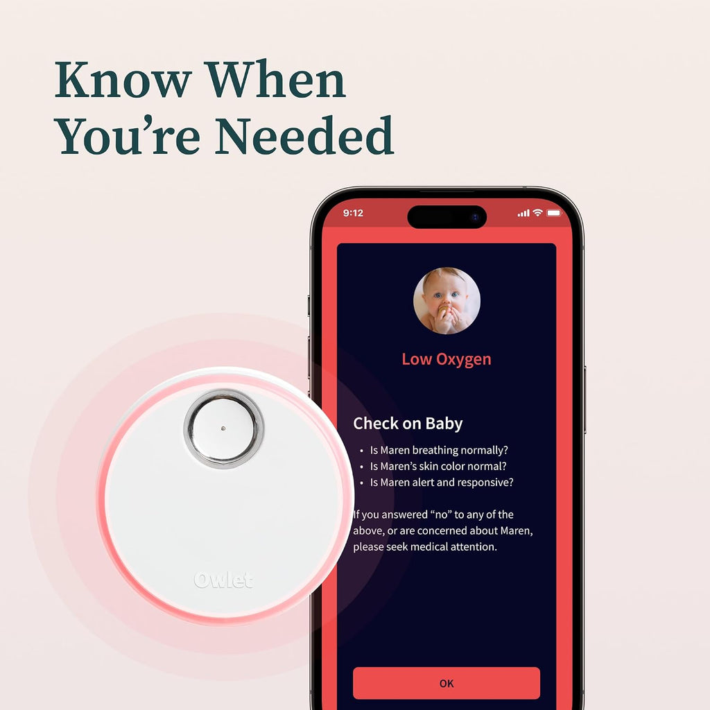 Owlet® Dream Duo (Gen 1) Smart Baby Monitor: FDA-Cleared Dream Sock® Plus Owlet Cam 2 - Tracks & Notifies for Pulse Rate & Oxygen While Viewing Baby in 1080p HD WiFi Video
