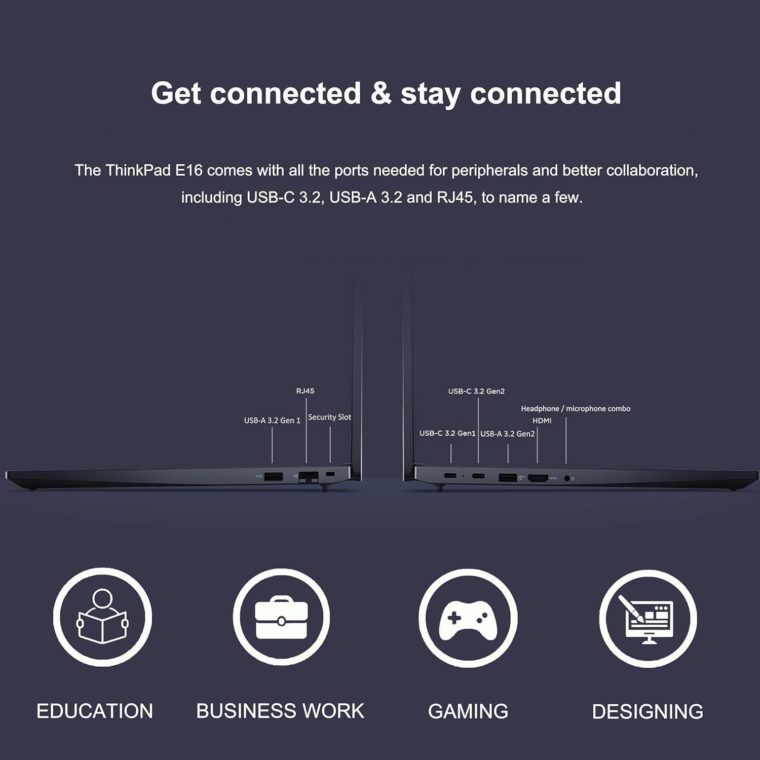 Lenovo ThinkPad E16 Business Laptop (16' FHD+ Touchscreen, AMD Ryzen 5 7530U (Beat i7-1165G7), 16GB RAM, 512GB SSD) Fingerprint, Backlit, FHD Webcam, Wi-Fi 6, Ethernet, Win 11 Pro w/ Copilot, Black