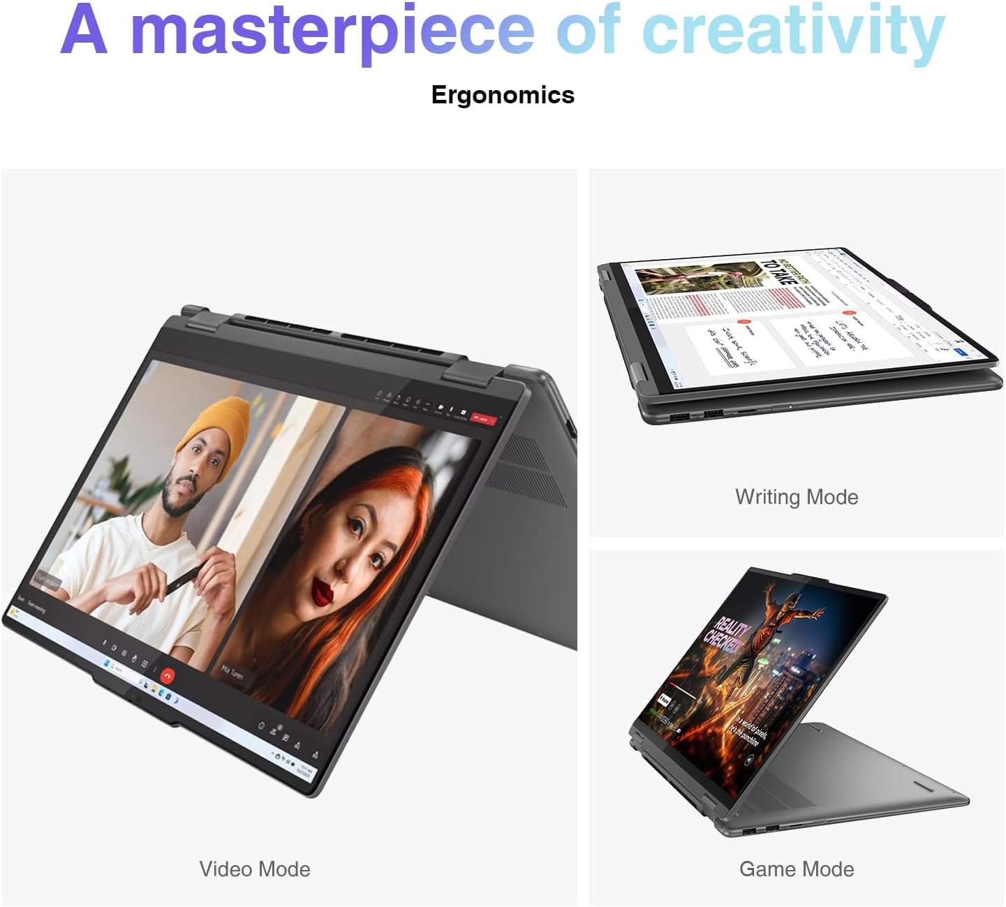 Lenovo Yoga 7i 2-in-1 AI Business Laptop 16' 2K Touchscreen FHD+ IPS Display (Intel Core Ultra 7 155U (Up to 4.80 GHz), 16GB LPDDR5X, 1TB SSD, Wi-Fi 6E, Backlit KB, FP Reader, TB 4, Webcam, Win11P)