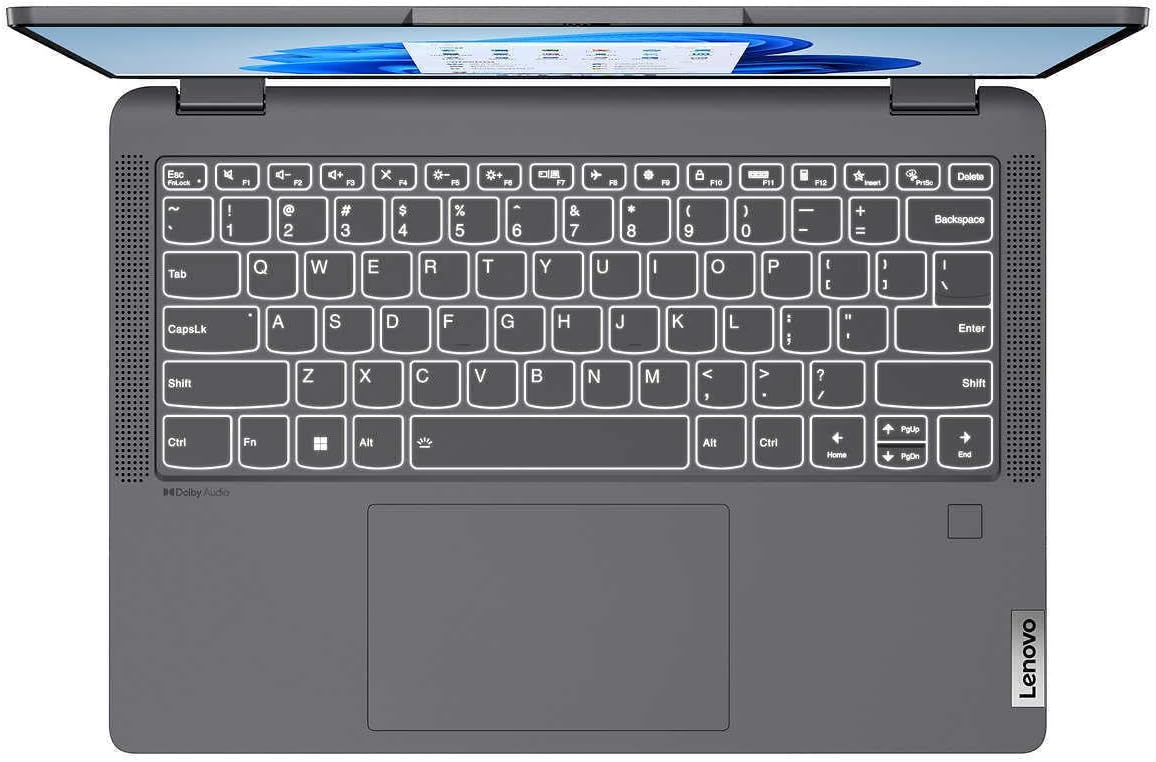 Lenovo IdeaPad Flex 5 2-in-1 Laptop 14' WUXGA IPS Touchscreen 6-Core Intel i3-1215U 8GB LPDDR3 256GB SSD UHD Graphics Thunderbolt 4 Wi-Fi 5 Backlit Keyboard Fingerprint Win11 Home w/ONT 32GB USB