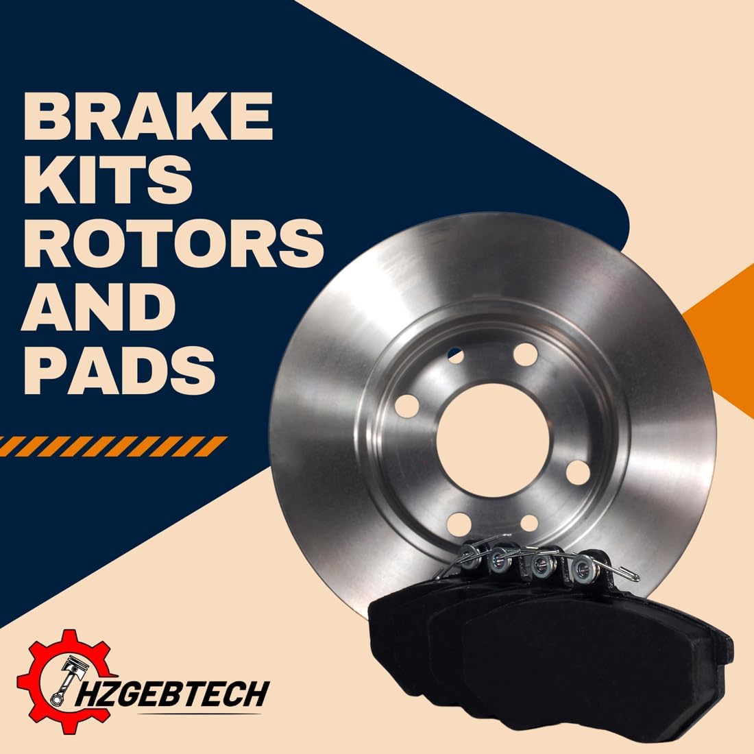 Front Brake Rotors and Pads Kit (3Pack) fits Ford Fiesta 2019 1.6L l4, fits Fiesta 2012 1.6L l4