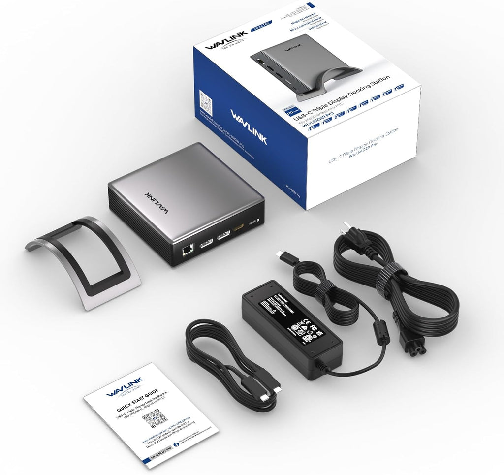 USB C Docking Station, PD3.1 Docking Station 3 Monitors with 2* DP + HDMI,Single 4K@144Hz,140W Charger, USB-C 10Gbps, 2* USB-A 5Gbps, Gigabit Ethernet, Audio/Mic, for Windows,Dell,HP,Lenovo