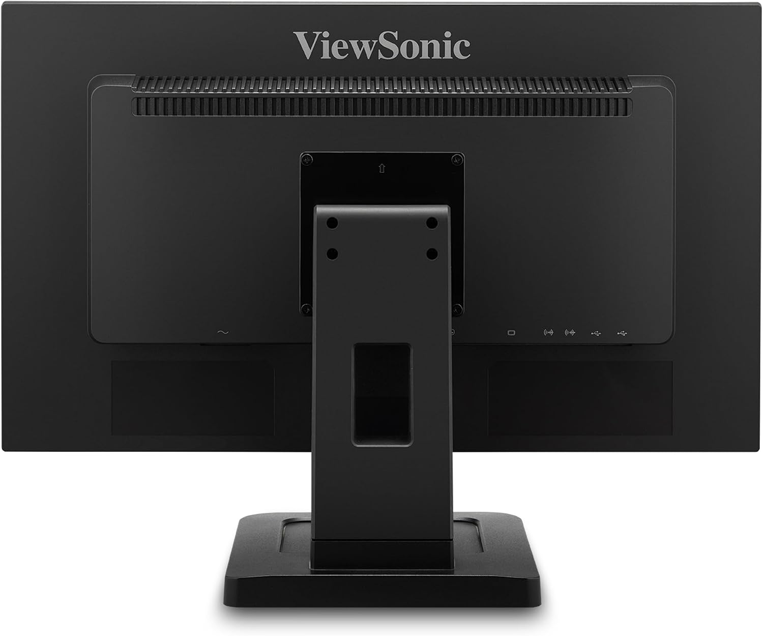 ViewSonic TD2211 22 Inch 1080p Touch Screen Monitor, Single-Point Resistive Touch for Industrial and Commercial Use, Durable 3H Hardness Screen, 100x100 mm VESA Compatible, HDMI, VGA, DVI, USB Hub