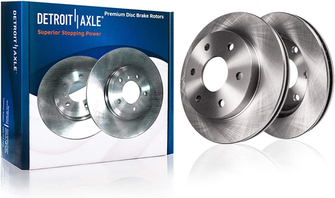 Detroit Axle - Rear Brake Kit for Ford 2004-2011 F-150, Lincoln 2006-2008 Mark LT, Disc Brakes Rotors Disc Brake Caliper w/Bracket 2007 Replacement