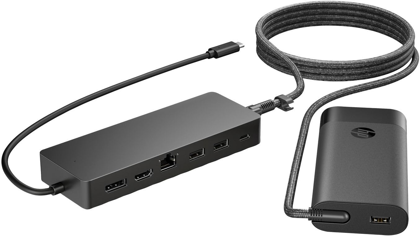HP Universal USB-C Hub and Laptop Power Supply