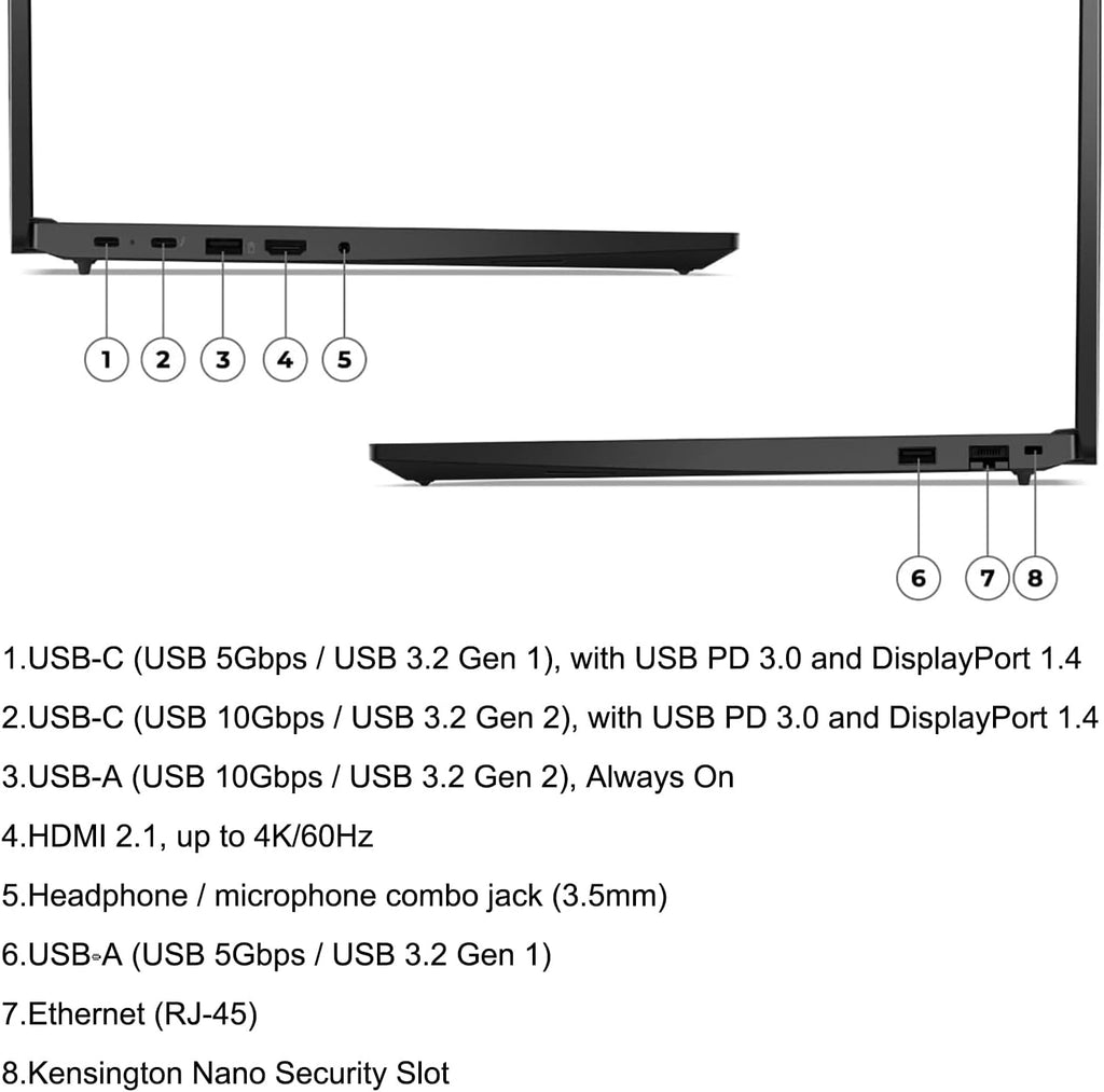 Lenovo ThinkPad E16 G2 16' FHD+ Business Laptop Computer, AMD Octa-Core Ryzen 7 7735HS (Beat i7-1355U), 32GB DDR5 RAM, 1TB PCIe SSD, WiFi 6, Backlit KB, Fingerprint Reader, Windows 11 Pro, Vent-Hear