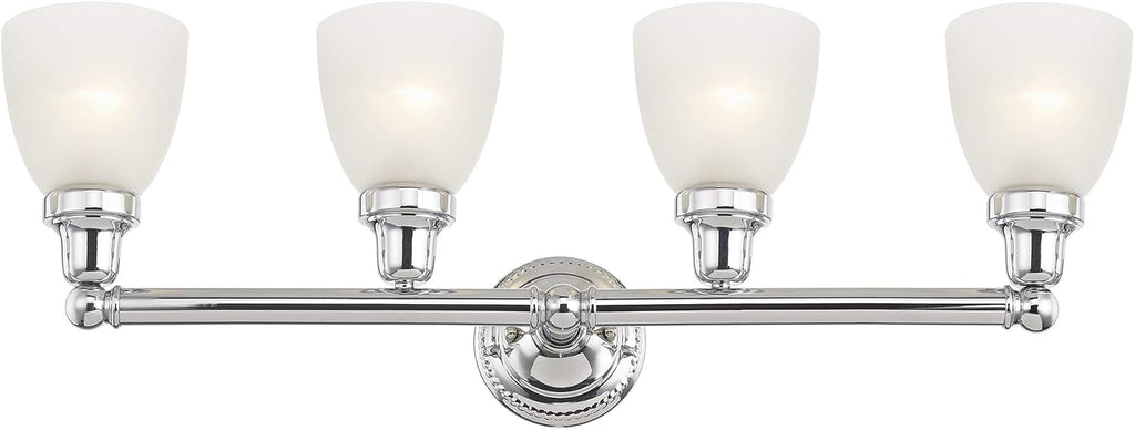 Livex Lighting 1024-05 Classic 4-Light Bath Light, Chrome