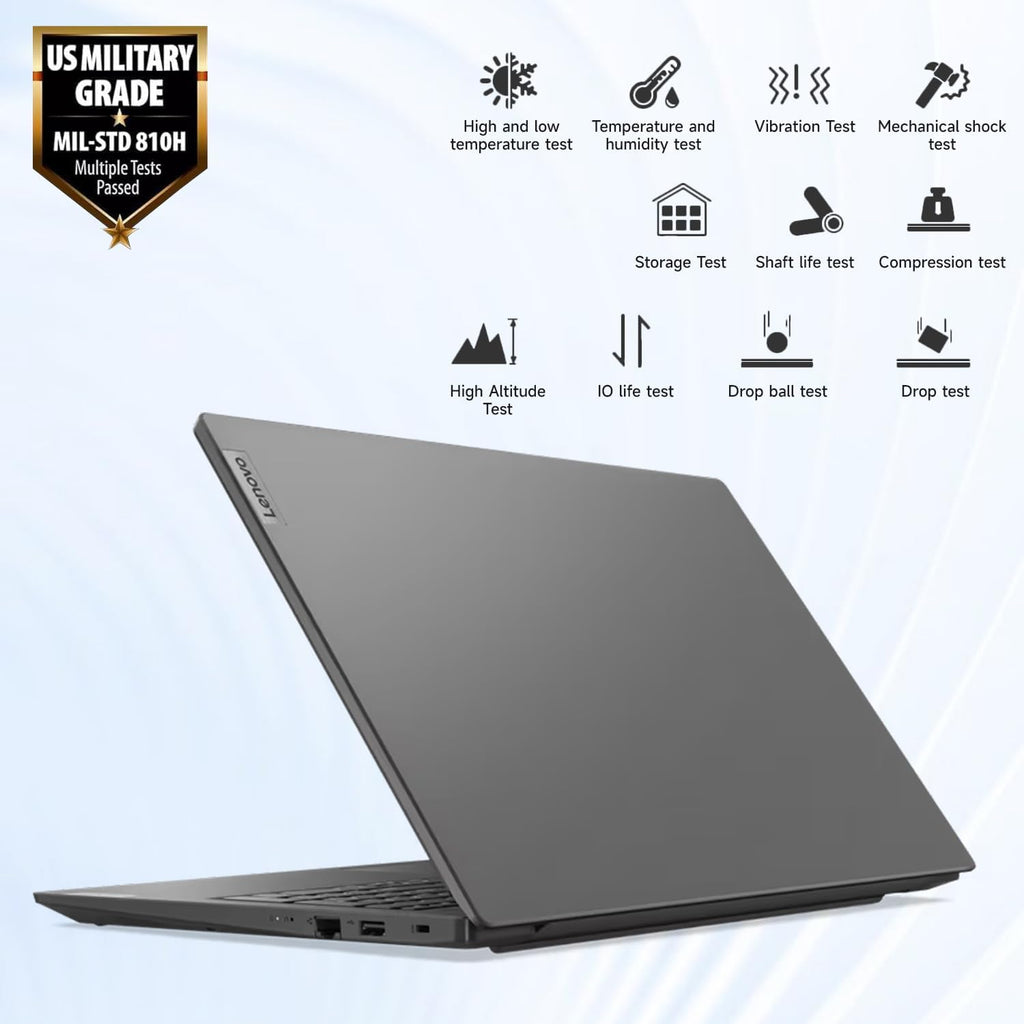 Lenovo V15 Laptop for Business, Home, Student | 15.6' FHD Anti-Glare Display | Intel Core i7-1255U | 16GB RAM | 512GB SSD | HDMI | Type-C | RJ-45 | Numeric Keypad | Webcam | Wi-Fi 6 | Windows 11 Pro