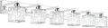 Aipsun Bathroom Vanity Light Fixtures 6 Light Chrome Vanity Light for Bathroom Crystal Vanity Lighting Fixtures (Exclude Bulb)