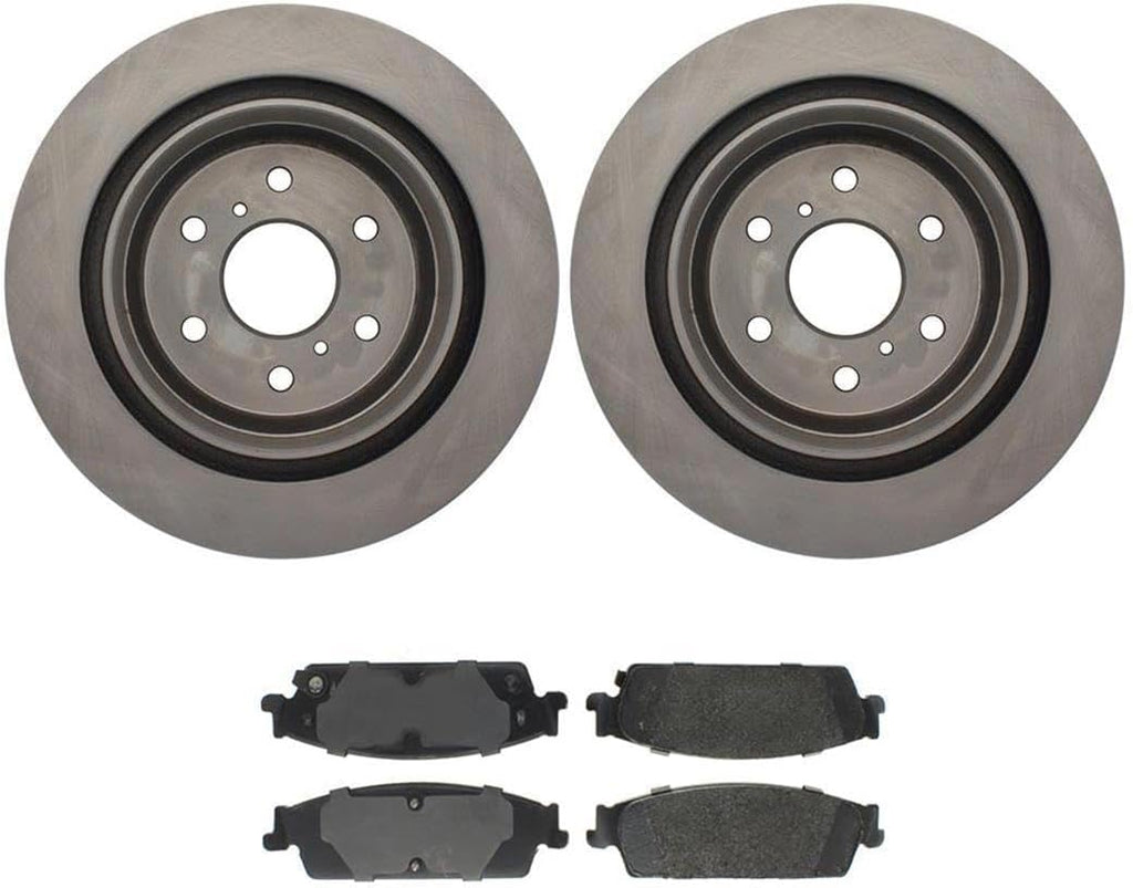 Brake Pads and Rotors Kit - Rear Brakes and Rotors, Replacement Brake Kit fits Chevrolet Avalanche 2007-2013 fits Chevy Avalanche 2007-2013 fits Chevrolet Silverado 1500 2007-2013