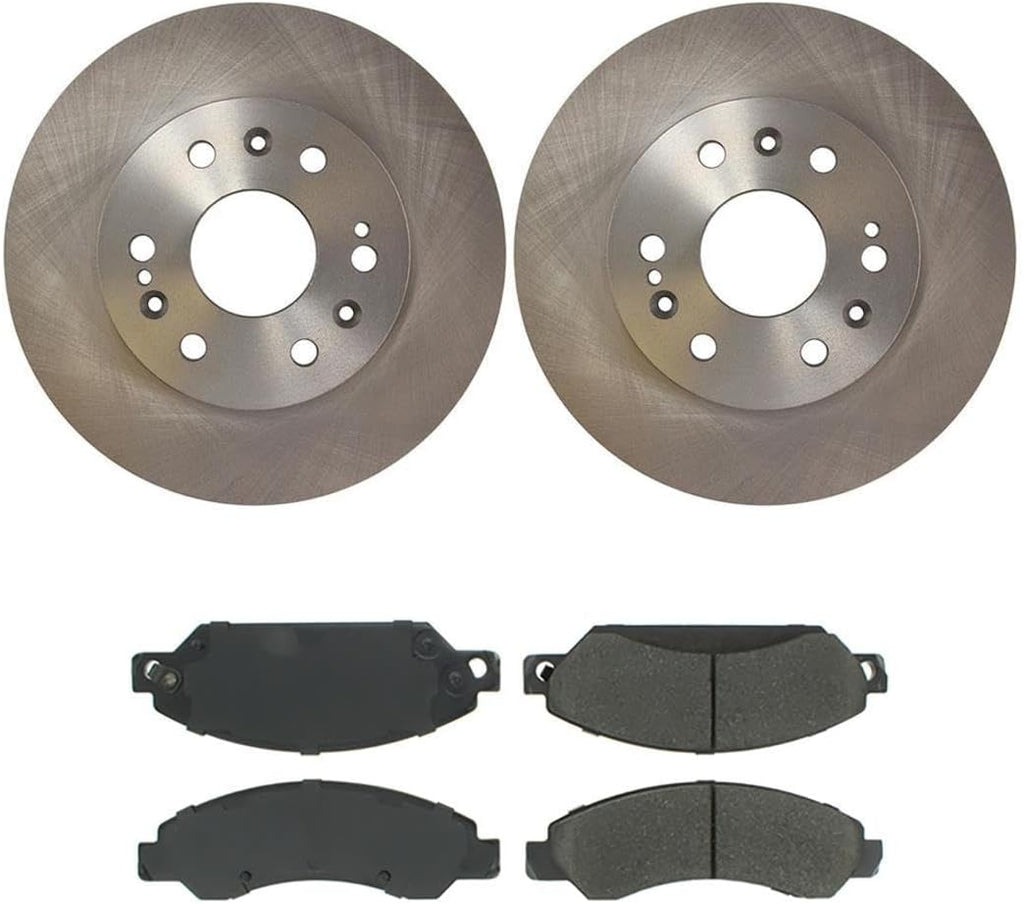 Brake Pads and Rotors Kit - Front Brakes and Rotors, Replacement Brake Kit fits Chevy Silverado 1500 2005-2007 fits Chevrolet Silverado 1500 Classic 2007-2007