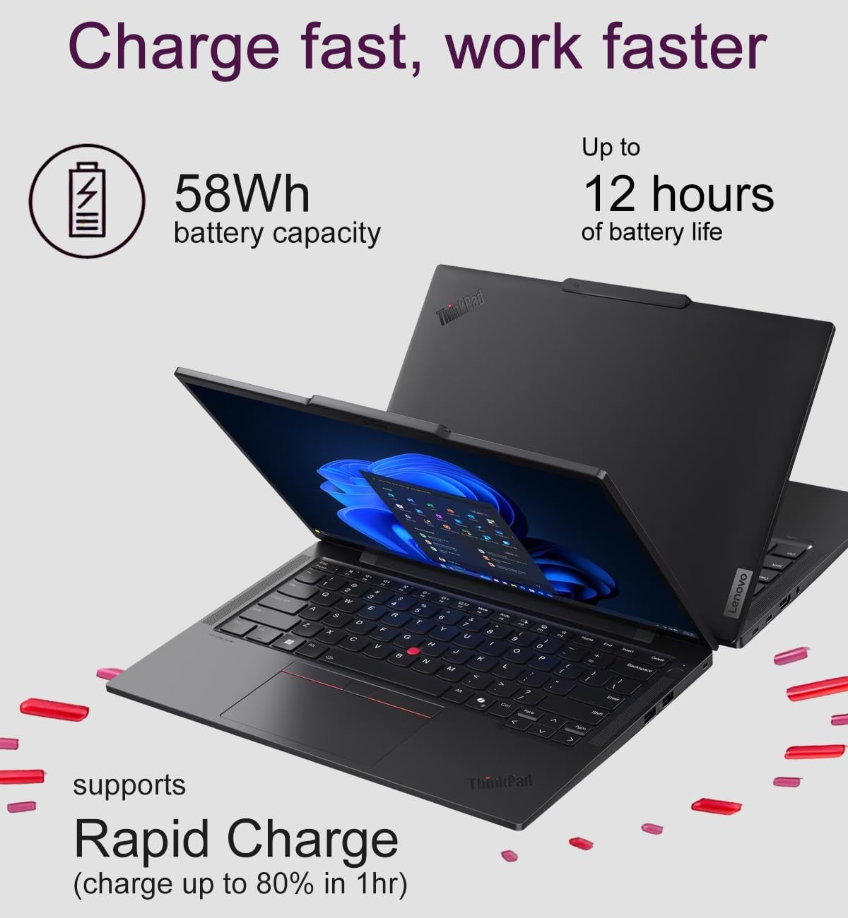 Lenovo ThinkPad T14s Gen 5 Business AI PC Laptop (14' FHD+, Intel 12-Core Ultra 5 135U (> i7-1355U), 32GB DDR5 RAM, 1TB SSD), 2x Thunderbolt 4, Fingerprint, Backlit, 5MP RGB IR Webcam, Win 11 Pro