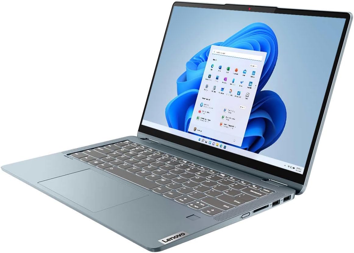 Lenovo IdeaPad Flex 7 2023 Business Laptop 14' 2.2K IPS Touch 10-Core Intel i7-1355U 16GB RAM 1TB SSD Iris Xe Graphics Thunderbolt 4 Wi-Fi 6E Backlit KB Fingerprint Windows 11 Home w/ONT 32GB USB