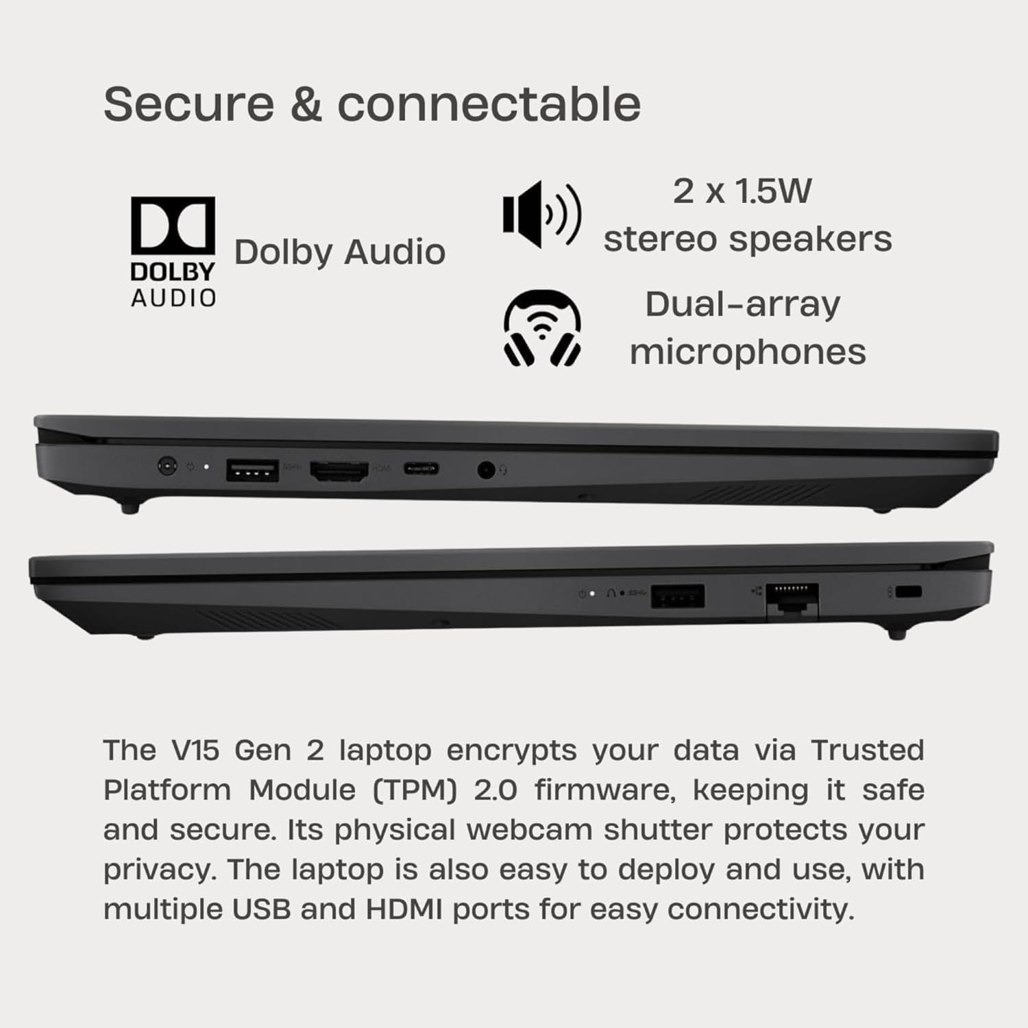 Lenovo Laptop Computer for Business and Home Student Study, 15.6' FHD, Intel Dual Core Processor, 16GB DDR4 RAM, 512GB PCIe SSD, WiFi 6, Bluetooth 5.2, HDMI, Type-C, Ethernet, Black