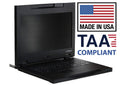 KVM Console 17.3 Full HD - Made in USA - TAA Compliant - 1U Rackmount Console Rack - Server Rack Mount Monitor with 1920 x 1080 Resolution - Rackmount Monitor with VGA & Display Port by Uptyma