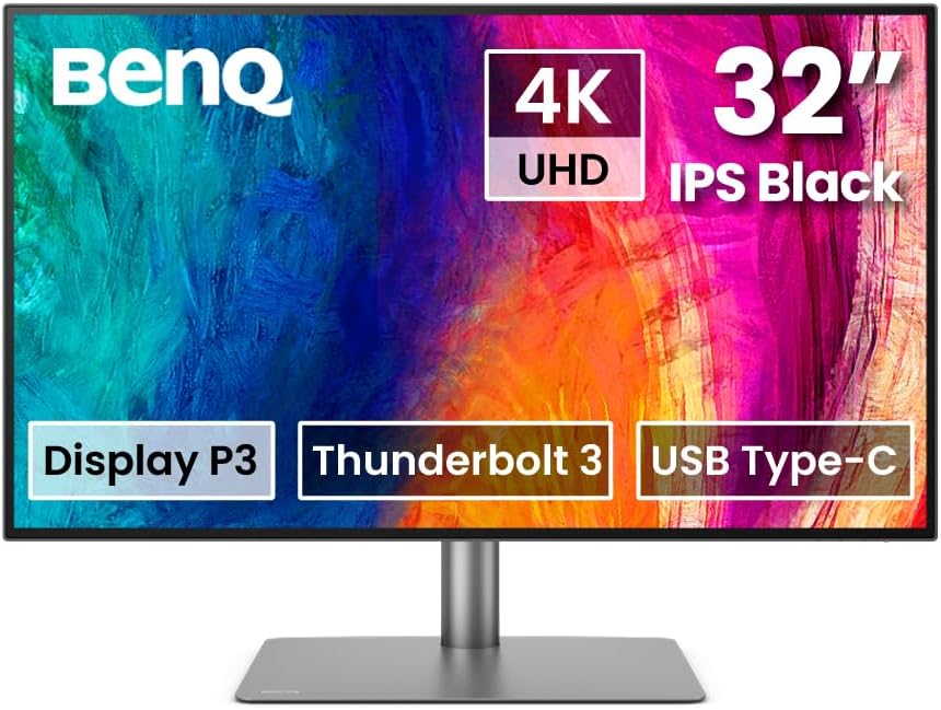 BenQ Pd3225U Computer Monitor 81.3 Cm (32') 3840 X 2160 Pixels, W128902179 (Cm (32) 3840 X 2160 Pixels 4K Ultra Hd Led Black)