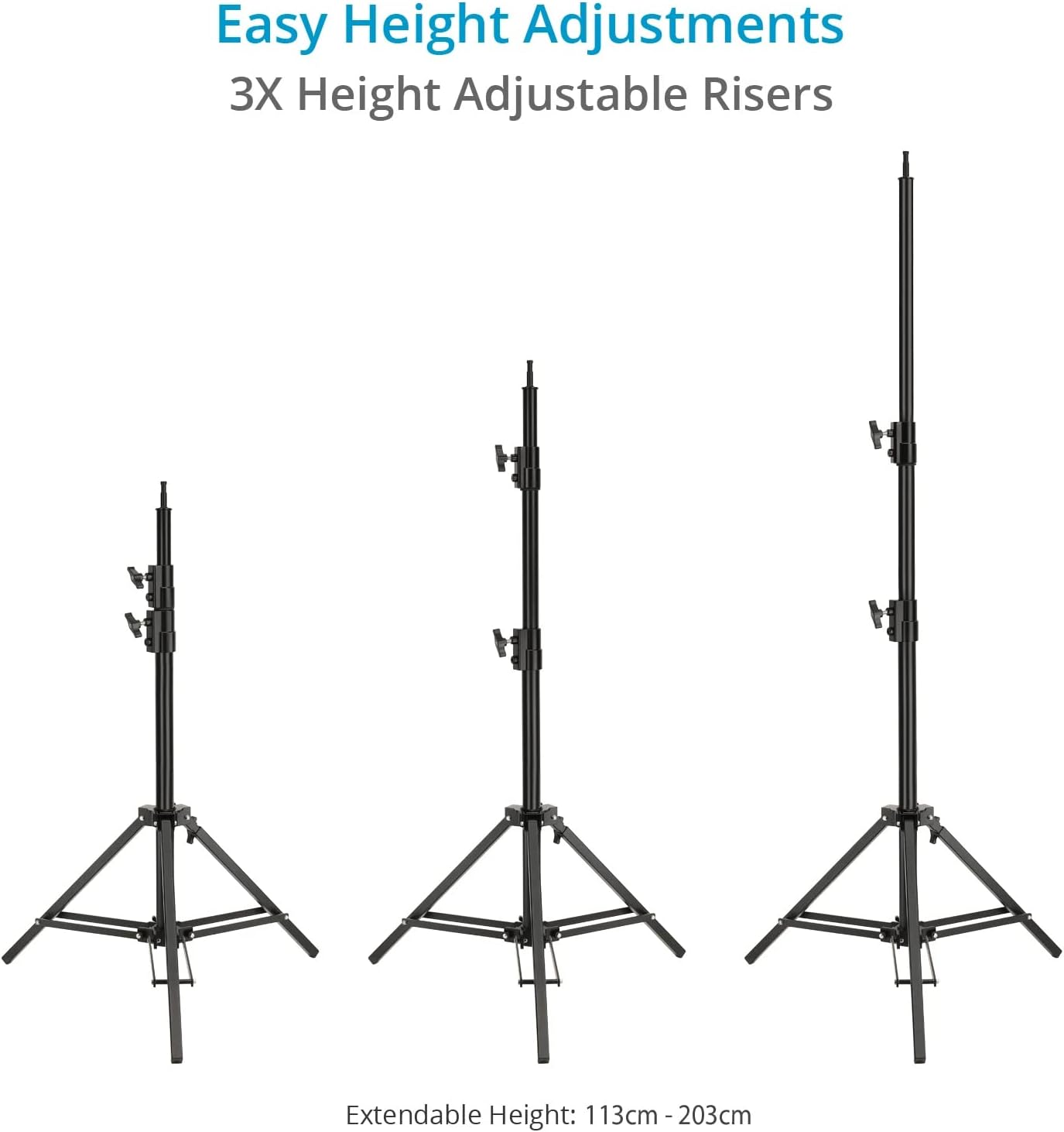 PROAIM Alpha Mobile Workstation: Height Adjustable Stand with 5/8 Baby Pin Mount, Monitor Mount, Wheel Set, Laptop & Accessory Tray. for Camera Operators, Photographers & Videomakers (TP-ALPA-02)