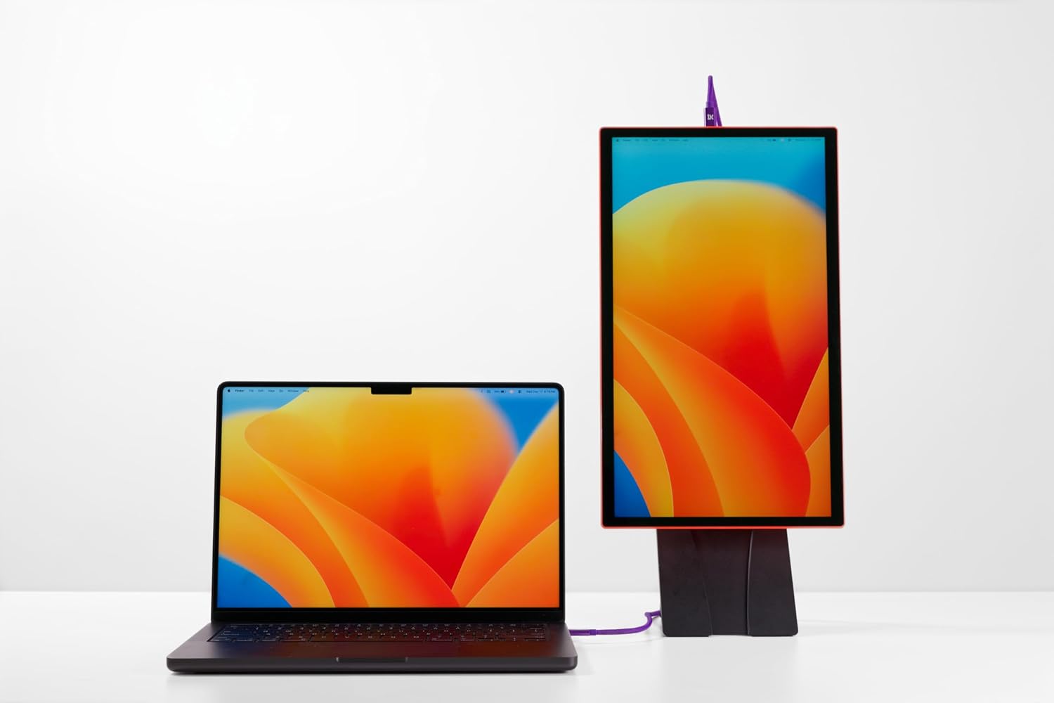 Espresso Lite 15 Portable Monitor (Orange) – 15.6' Full HD USB-C Display, Single-Cable Power, Ultra-Light Travel Monitor for Laptop, iPad & USB-C Devices