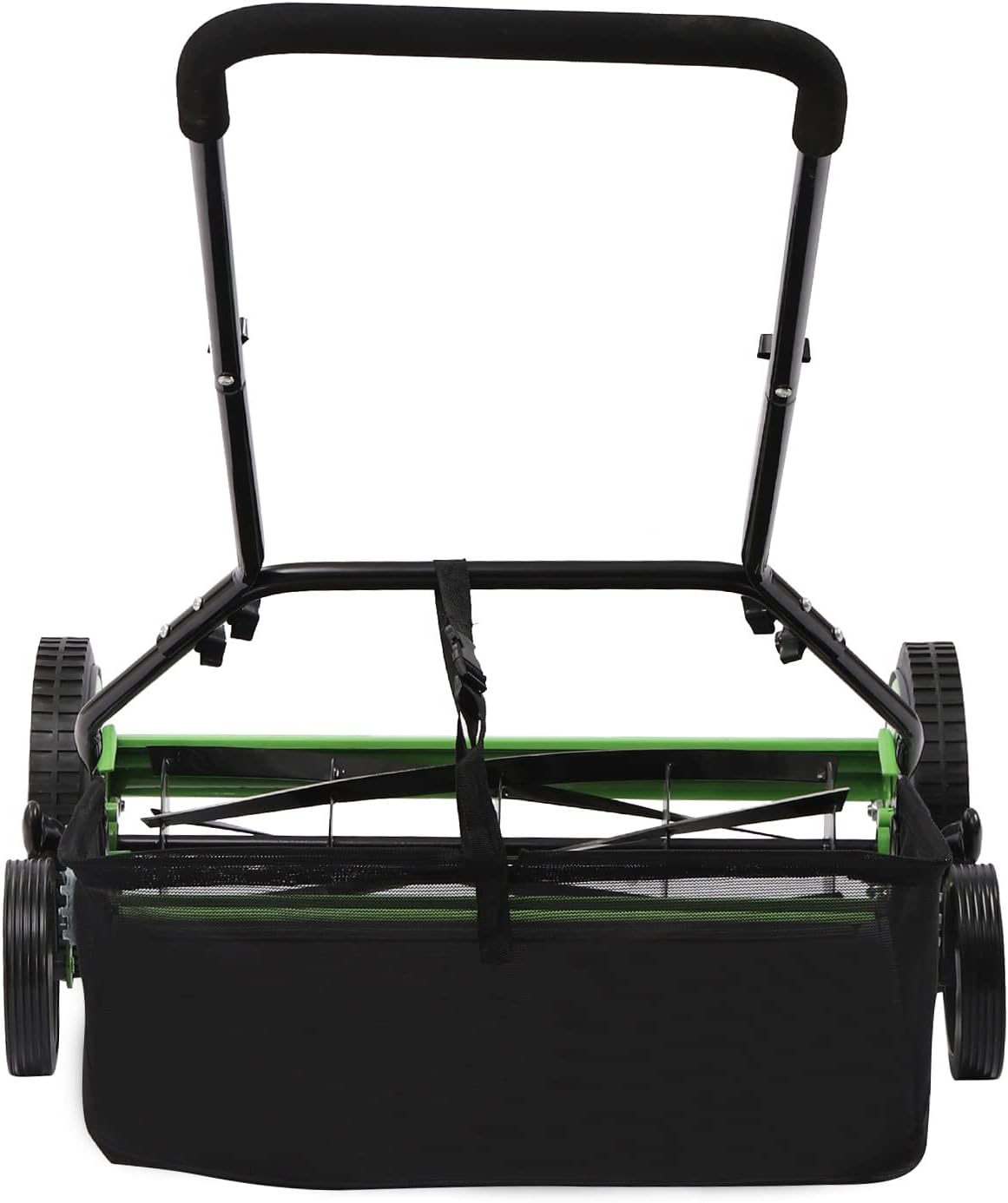 20 Inch 5-Blade Push Reel Lawn Mower with Grass Catcher Manual Push Mower with Adjustable Cutting Height 2.5 Inch Max, 4 Wheels Reel Mower for Small Area Yards (20 Inch)