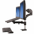 StarTech.com Laptop Monitor Stand, Computer Monitor Stand, Full Motion Articulating, VESA Desk Mount for Displays up to 27' (17.6lb/8kg)