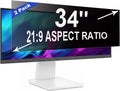 2 Pack Privacy Screen for 34 Inch 21:9 (79.8x34cm) Computer Monitor - Blue Light Filter & Anti-Glare, Removable Screen Privacy Shield | PC Protector Film for Flat and Curved Screens