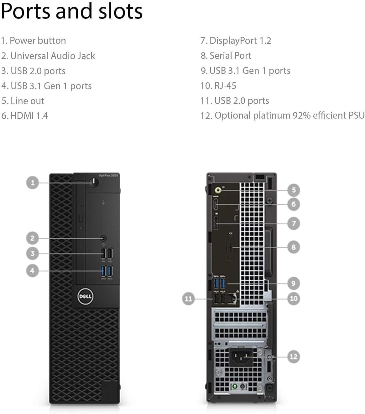 Dell Optiplex 5050 SFF Computer with 24-inch 1080p Monitor Desktop PC, Core i5-7500 up to 3.8 GHz, 16 GB RAM, 256 GB SSD, WiFi, Bluetooth, Windows 11 Pro (Renewed)