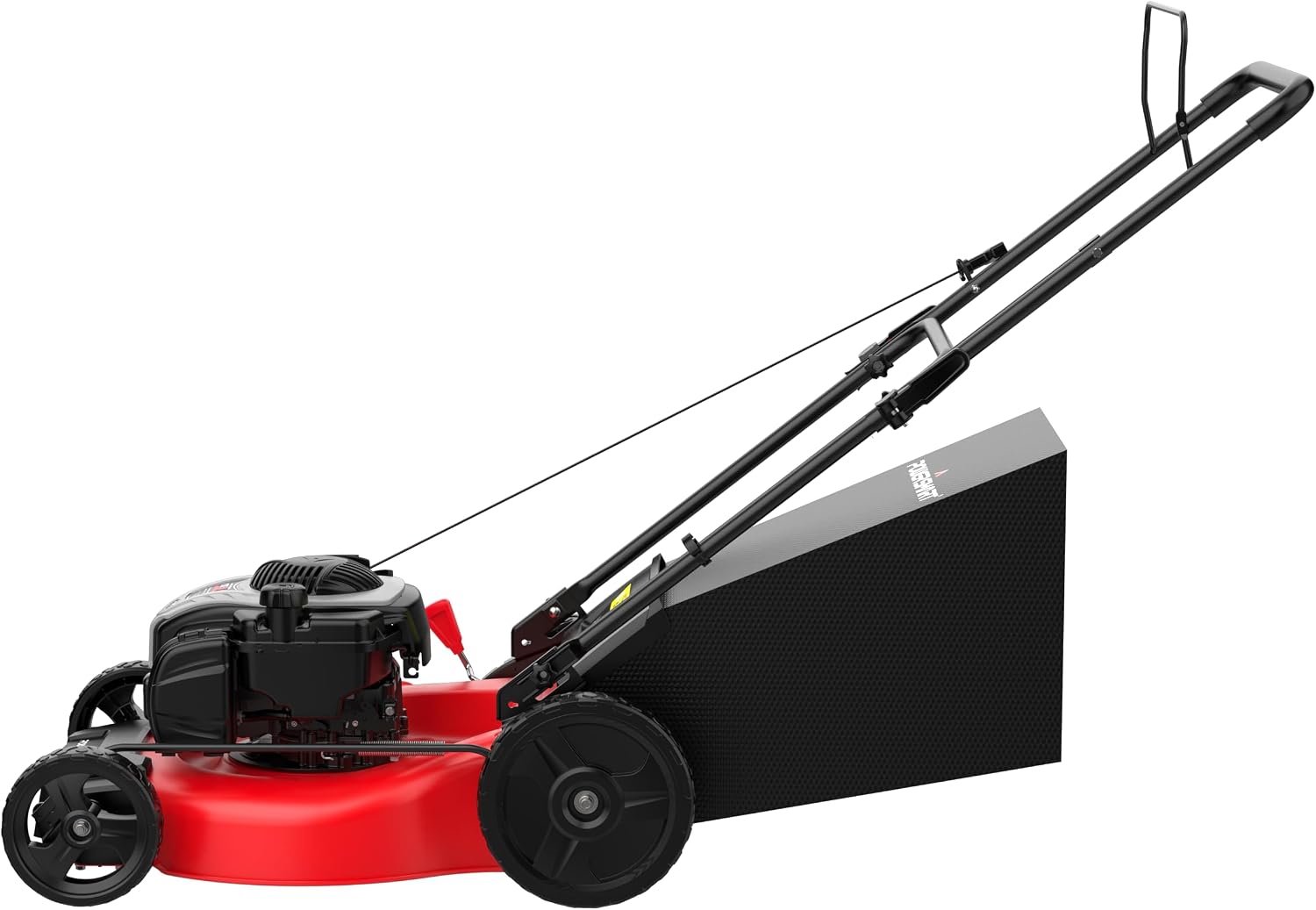 PowerSmart Gas Lawn Mower 21-inch with 140cc Briggs and Stratton E550 Engine, 2-in-1 Push Mower with Mulch, Bagger