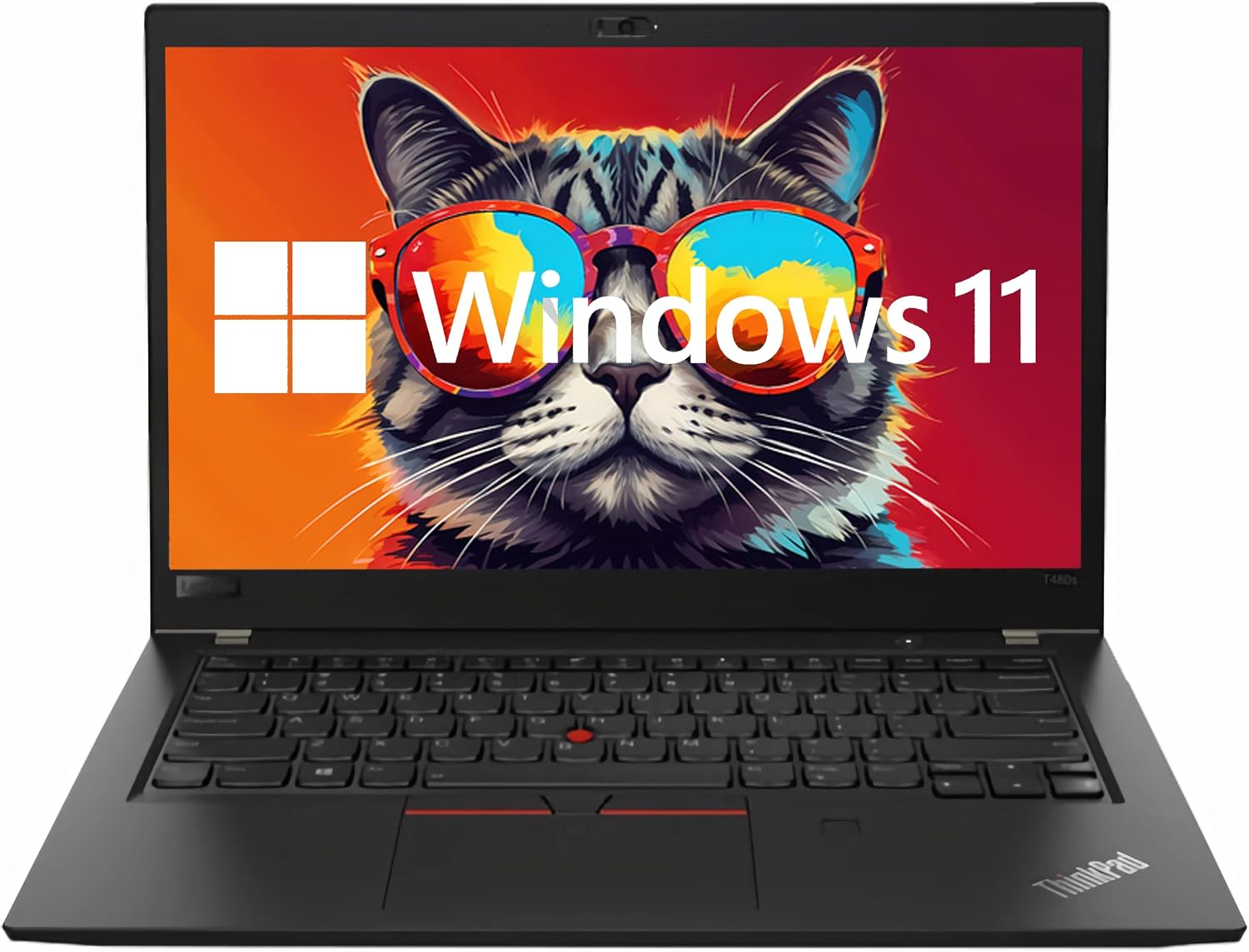 Lenovo ThinkPad T480s i7 Laptop, 14' FHD (1920x1080) Computer Core i7-8th, 16GB RAM, 512GB SSD, Type-C, HDMI, Thunderbolt, Windows 11 Pro (Renewed)