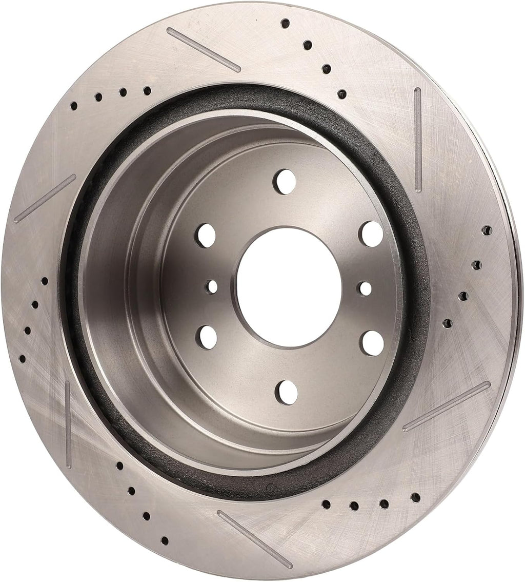 CCIYU D1194 55133 Brake Kit Fit For Chevy For Avalanche 2007-2013,For Silverado 1500 2007-2013,For Suburban 1500 2007-2014,For Tahoe 2007-2014, Rear Disc Brake Rotor and Pad Set 6PCS