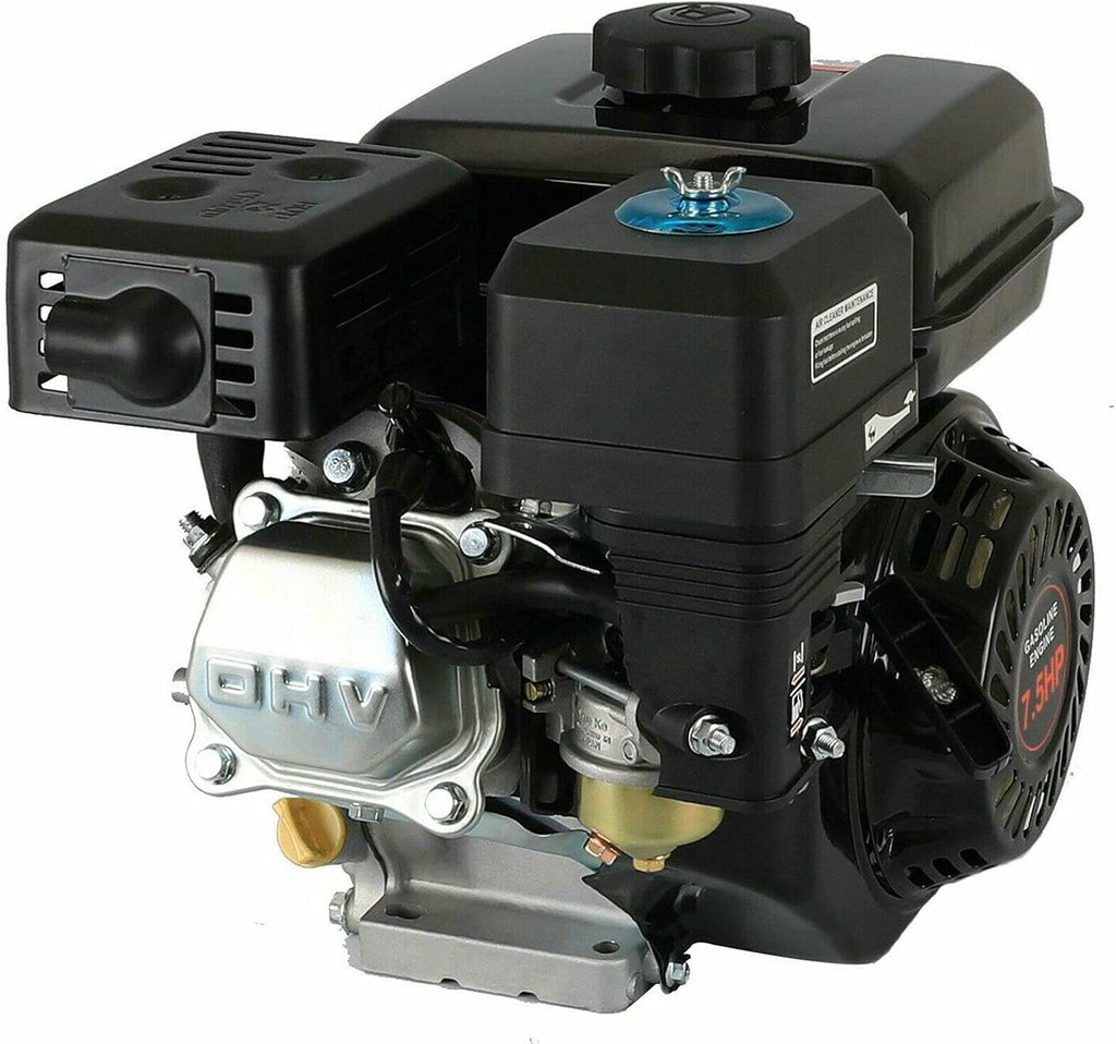 4-Stroke Gas Engine Motor GX160 Motor Replacement 7.5HP 210CC Pull Start Air Cooled Single Cylinder Gas Engine Suitable for Honda GX160 Ideal for Compressor Lawnmower Pump Generator Go Kart Engine