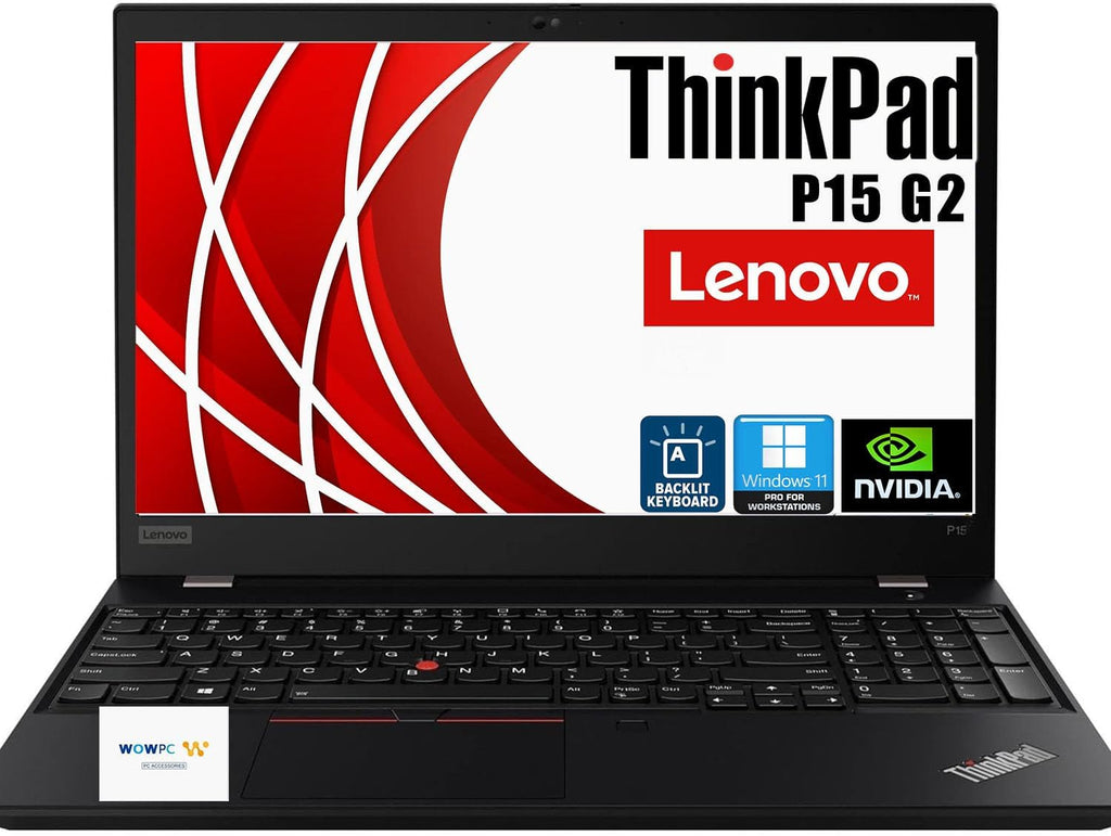 Lenovo ThinkPad P15 G2 Professional Mobile Workstation Laptop | Intel Core i7-11800H | NVIDIA T1200 Dedicated Graphics | 64GB RAM | 1TB PCIe SSD | 15.6' FHD IPS | Windows 11 Pro | WOWPC USB