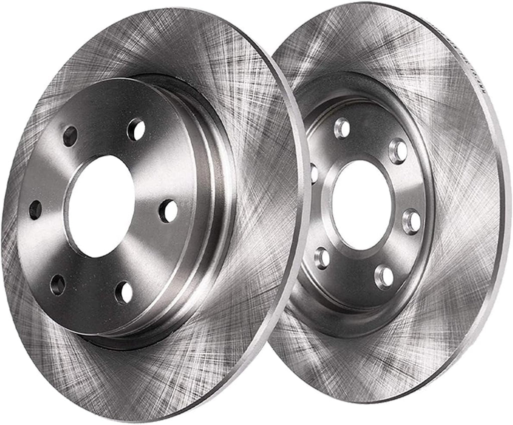 Detroit Axle - REAR Brake Kit for 2009-10 H3T 2006-2010 Hummer H3 Disc Brake Rotors Ceramic Brakes Pads 2007 2008 Replacement