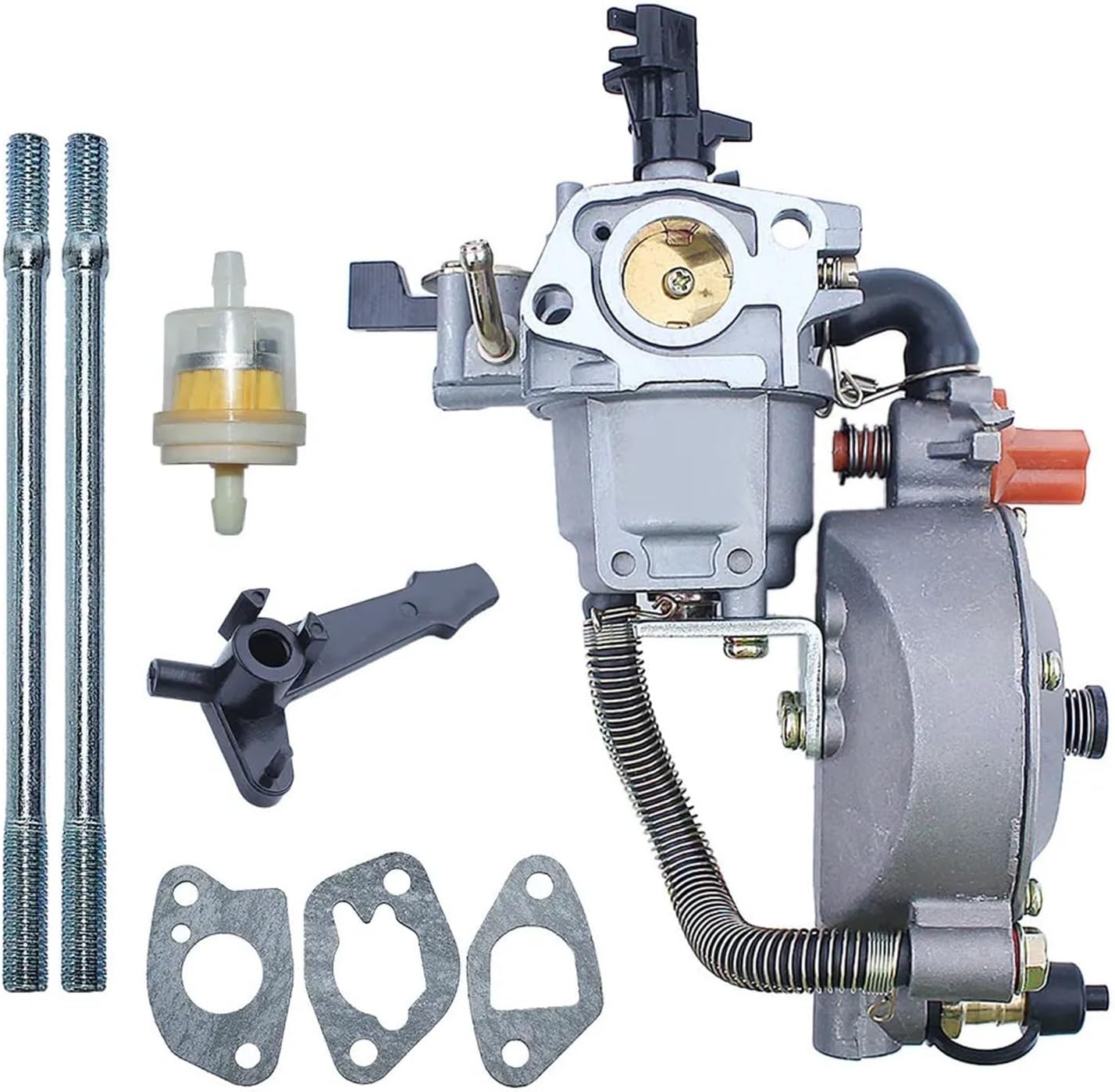 Carburetor With Gasket Bolt Fuel Filter Kit Compatible For Honda GX200 GX160 GX 160 200 Lawn Mower Engine Motor Spare Parts