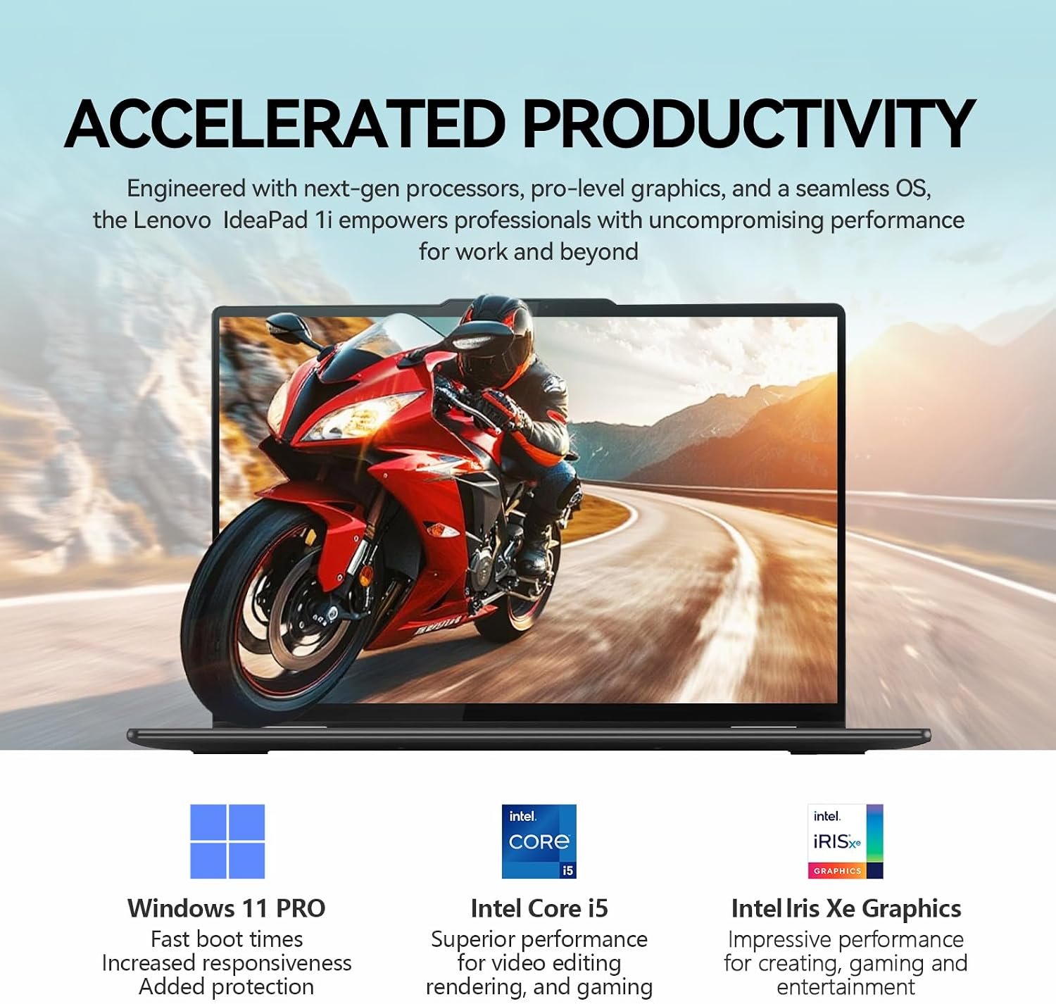 Lenovo 2026 Ideapad 1i 15 Inch Touchscreen Laptop Computer, 15.6' FHD IPS Touch Screen Laptop, Intel 10-Core i5-1335U (Beat i7-1255U), Windows 11 Pro 16GB RAM 1TB SSD, 10-Key Number Pad