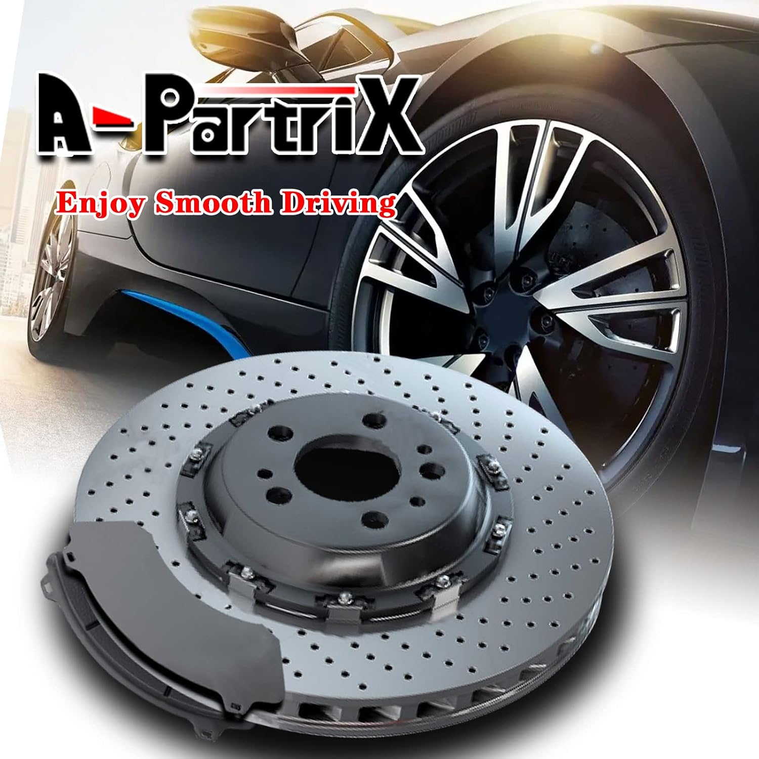Front Brake Pads and Rotors - Brakes and Rotors Kit Front, Brake Kit fits Ford Fiesta 2019 2018 2017 2016 2015 2014 2013 2012 2011