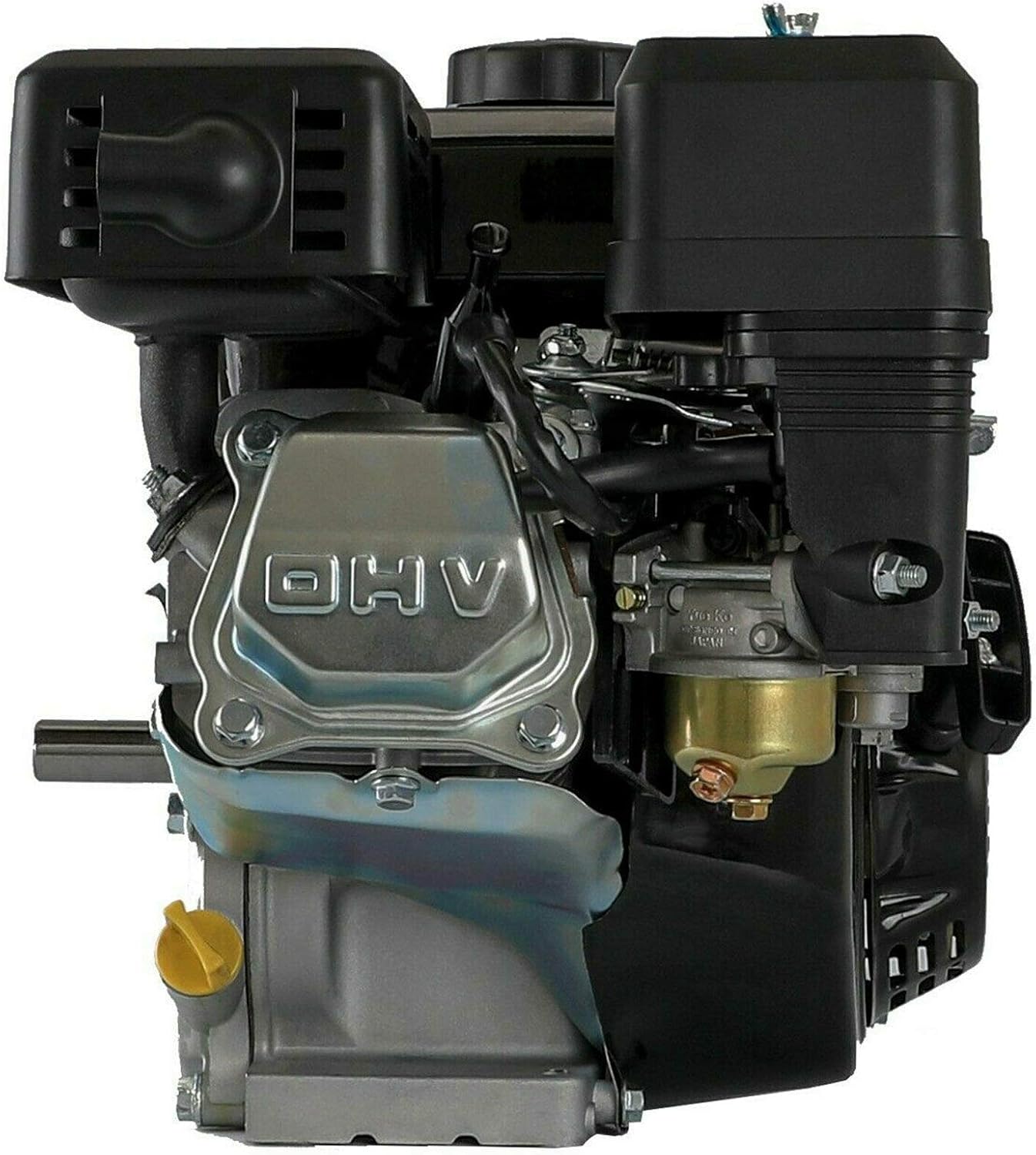 4-Stroke Gas Engine Motor GX160 Motor Replacement 7.5HP 210CC Pull Start Air Cooled Single Cylinder Gas Engine Suitable for Honda GX160 Ideal for Compressor Lawnmower Pump Generator Go Kart Engine