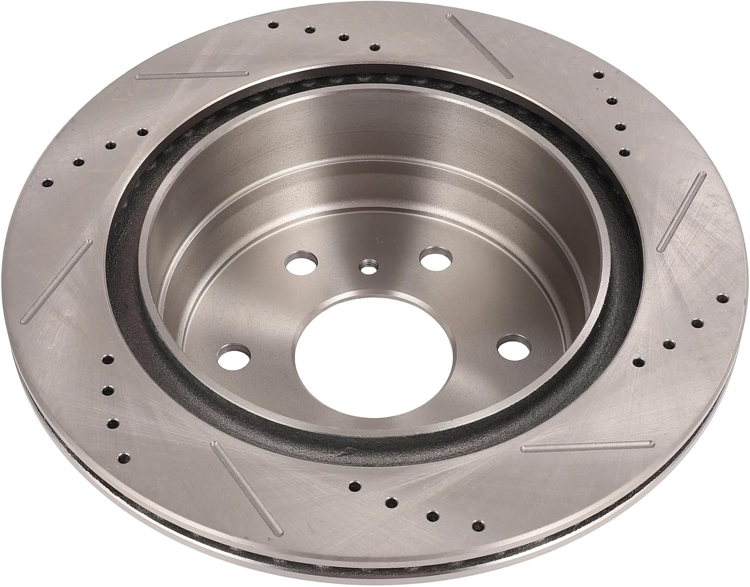 CCIYU D1194 55133 Brake Kit Fit For Chevy For Avalanche 2007-2013,For Silverado 1500 2007-2013,For Suburban 1500 2007-2014,For Tahoe 2007-2014, Rear Disc Brake Rotor and Pad Set 6PCS