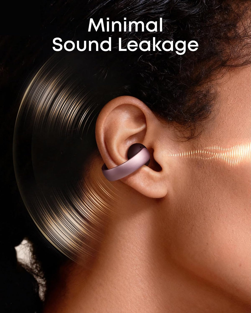 Soundcore AeroClip by Anker, Open-Ear Earbuds, Clip-On Headphones, Adaptive Comfort, Clear Calls with 4 Mics and AI, Stable Fit, 12mm Drivers for Powerful Bass, Hi-Res, Open-Ring Design