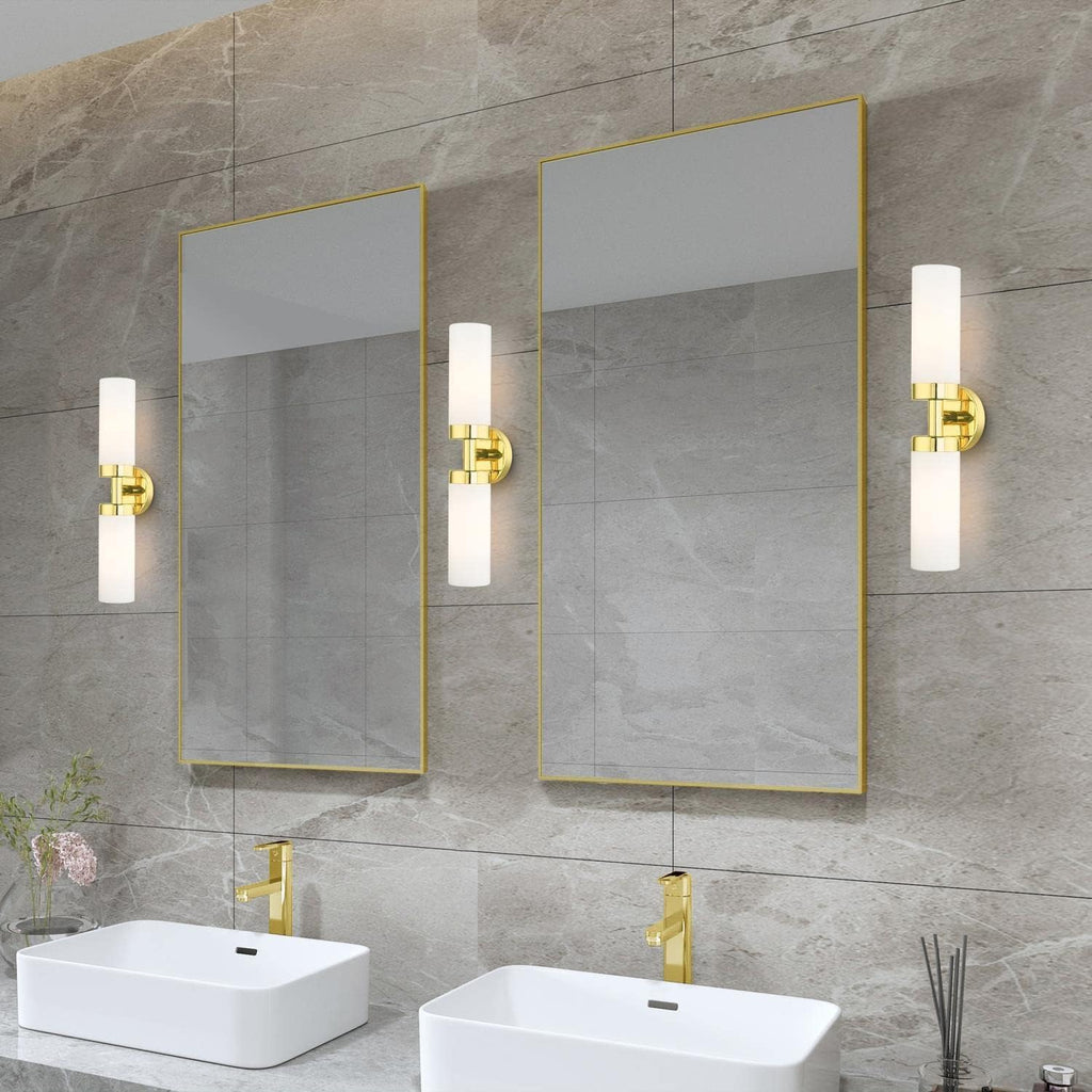 Livex Lighting, 15072-02, Aero, ADA Vanity Sconce, Polished Brass