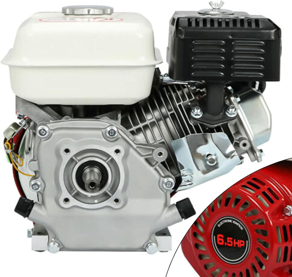 6.5HP 4 Stroke Gasoline Engine OHV Air Cooled Single Cylinder Pull Start Motor 4.8kW, 160CC Gas Engine Motor for Honda GX160 OHV Pull Start Compressor Scarifier, Lawnmower, Threshers, Smoothens
