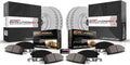 PowerStop Front and Rear Brake Kit for Mazda 3 2019-24 - Fully-Coated Disc Rotors with Z17 Ceramic Brake Pads Replacement, CRK8813