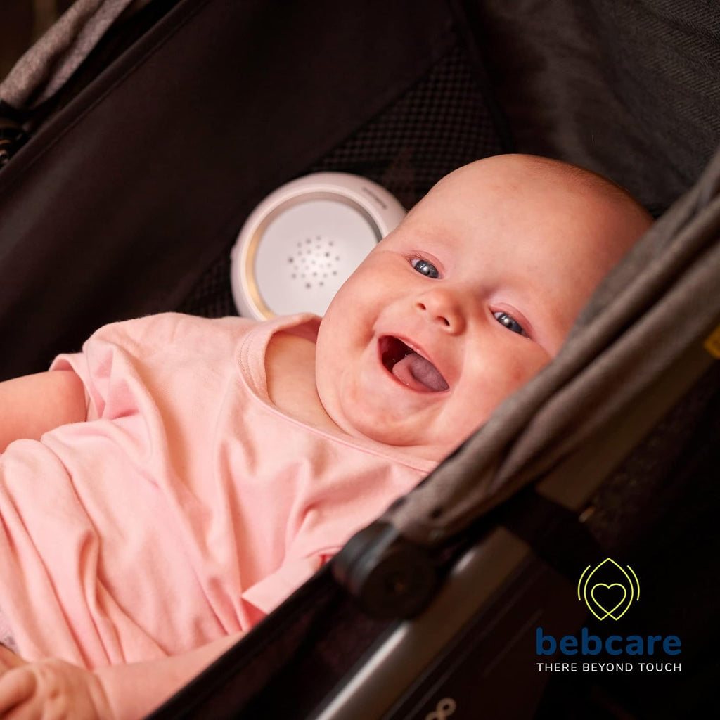 Bebcare Hear Audio Baby Monitor with Ultra-Low Radiation Safe Technology, Breathing Sensor, Night Light and White Noise Silencer for Reception up to 2000 feet (with Breathing Sensor Mat)