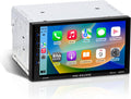 BOSS Audio Systems Elite BE7ACP Car Stereo - 7' Display, Apple CarPlay & Android Auto Head Unit, Double DIN Touch Screen Car Stereo, Bluetooth, AM/FM Radio Receiver, USB, SD, No CD/DVD Player